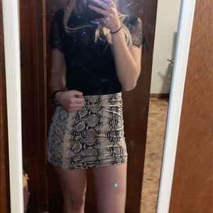 Snake print Skirt